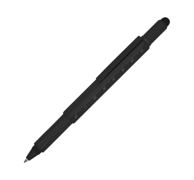 Ручка-стилус металлическая шариковая «Tool» с уровнем и отверткой