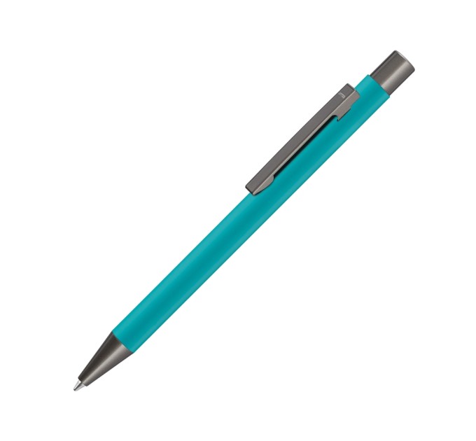 Ручка металлическая шариковая «STRAIGHT GUM» soft-touch с зеркальной гравировкой