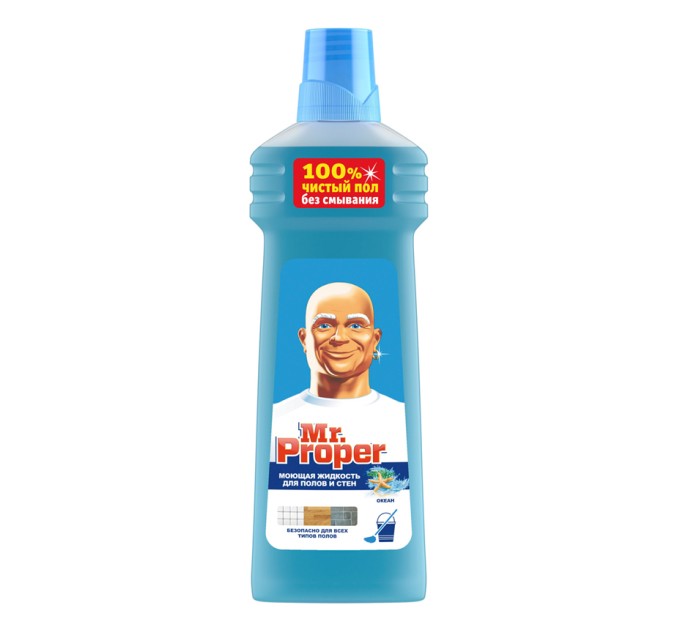 Жидкость моющая для полов и стен MR. PROPER «Океанская свежесть», 750 мл