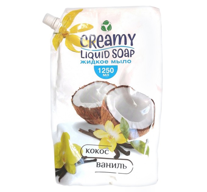 Крем-мыло жидкое Creamy «Кокос и Ваниль», 1250 мл, дой-пак