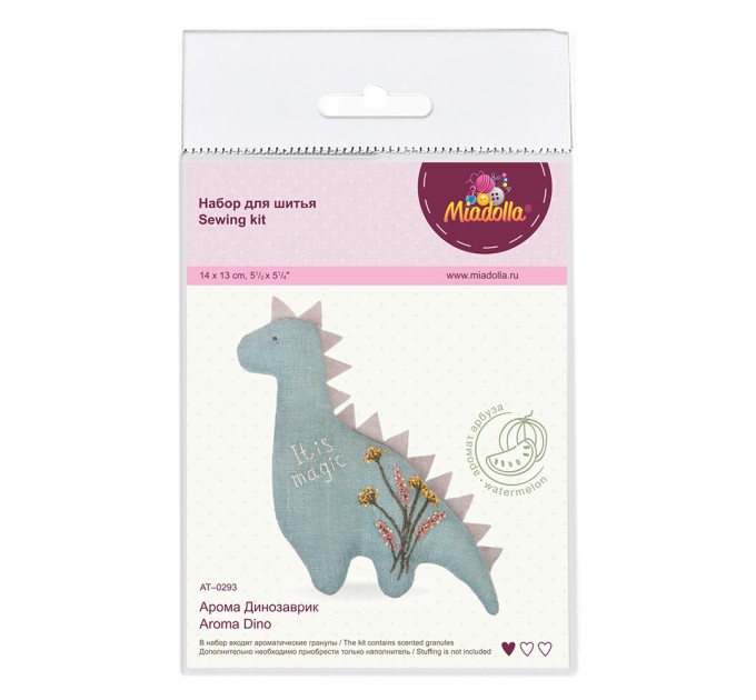 Набор для шитья Miadolla арома «Динозаврик» (тропические фрукты) AT-0293
