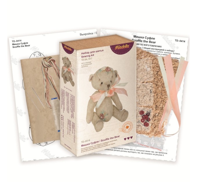 Набор для шитья Miadolla «Мишка Суфле» TD-0414