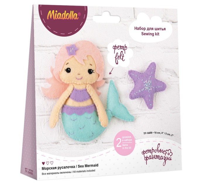 Набор для шитья Miadolla «Морская русалочка» TF-0408