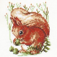 Набор для вышивания Klart «Белка», 10х12 см 3-046