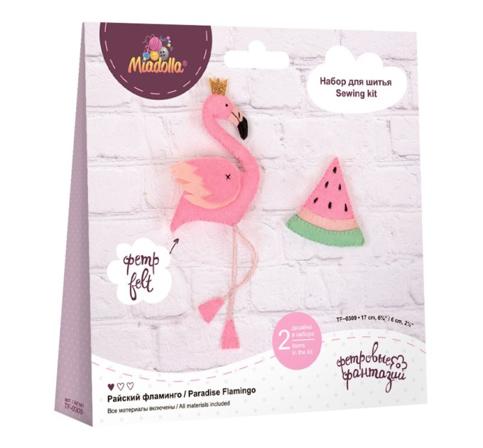 Набор для шитья Miadolla «Райский фламинго» TF-0309