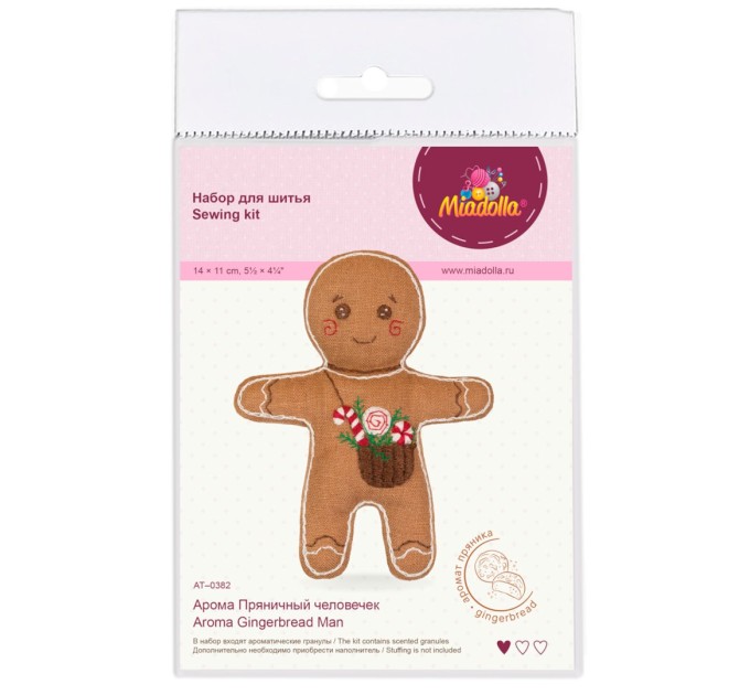 Набор для шитья Miadolla арома «Пряничный человек» AT-0382