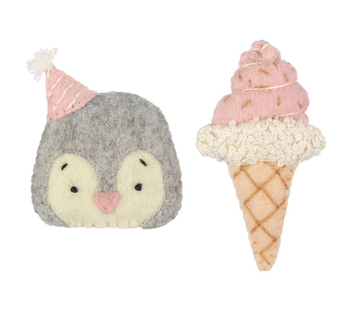 Набор для шитья Miadolla броши «Пингвин и мороженое» TF-0370