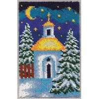 Набор для вышивания Klart «Часовенка», 9х14 см 8-053