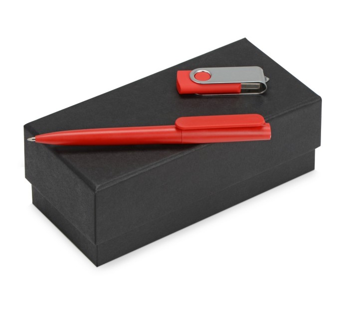 Подарочный набор Qumbo с ручкой и флешкой