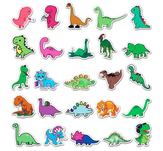 Наклейки МАЛЕНЬКИЕ ДИНОЗАВРЫ B TZ-XKL-267