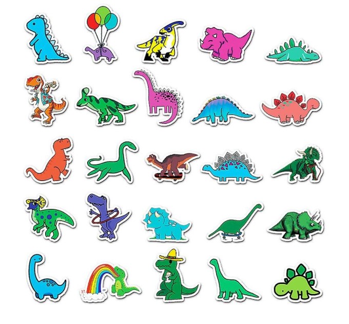 Наклейки МАЛЕНЬКИЕ ДИНОЗАВРЫ B TZ-XKL-267