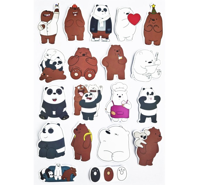 Наклейки ВСЯ ПРАВДА О МЕДВЕДЯХ TZ-ZMLX-475