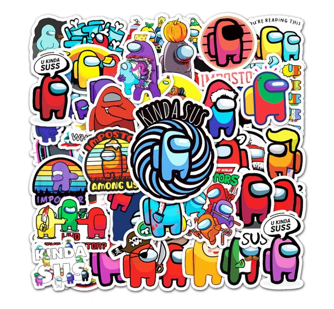 Наклейки AMONG US, микс A TZ-AU-169A