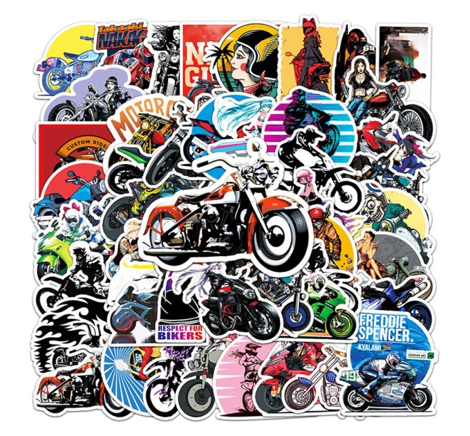 Наклейки МОТОЦИКЛЫ TZ-JC-288