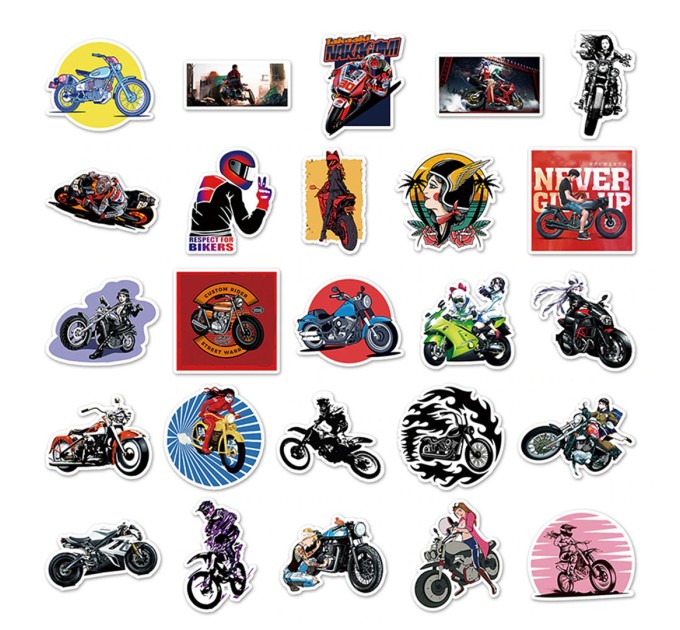 Наклейки МОТОЦИКЛЫ TZ-JC-288