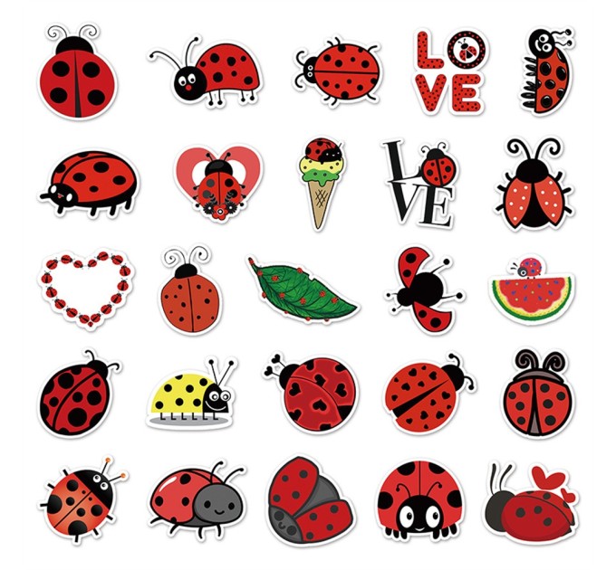 Наклейки БОЖЬЯ КОРОВКА TZ-PC-291