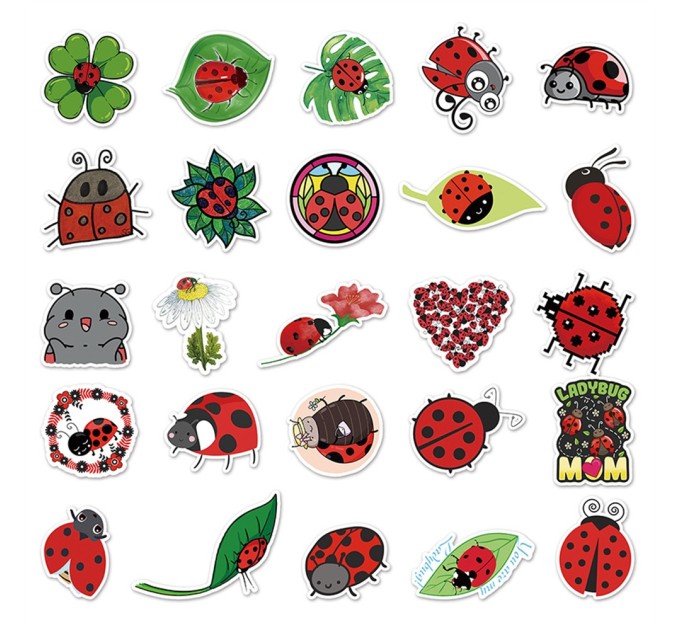 Наклейки БОЖЬЯ КОРОВКА TZ-PC-291