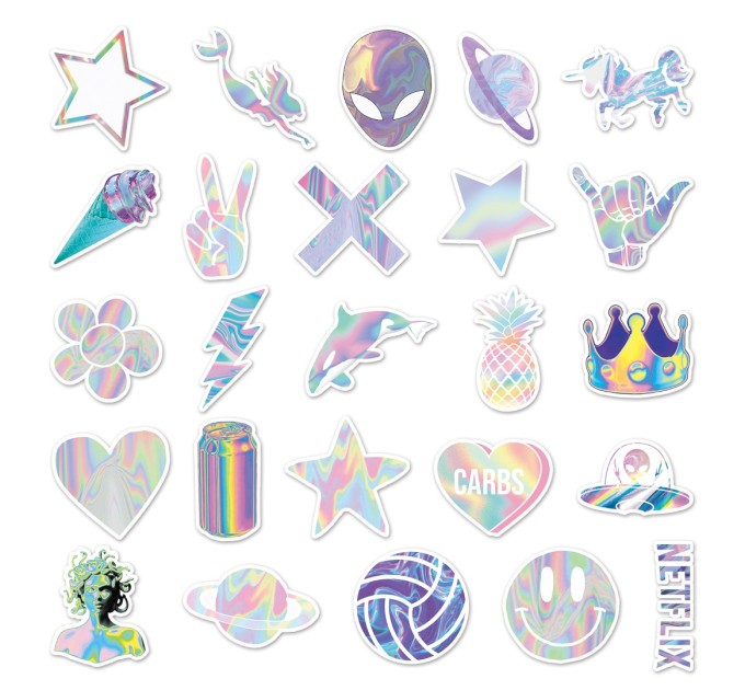 Наклейки ГОЛОГРАФИЯ TZ-LS-365