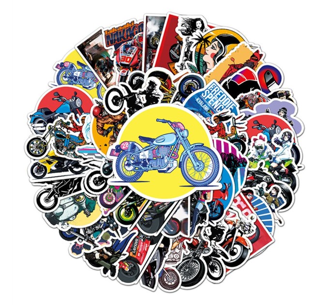 Наклейки МОТОЦИКЛЫ TZ-JC-288