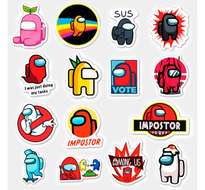 Наклейки AMONG US, микс B TZ-AU-169B
