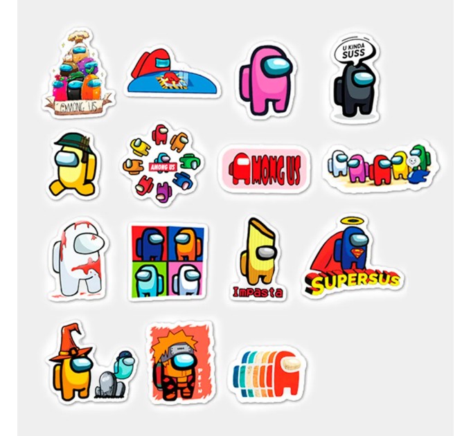Наклейки AMONG US, микс B TZ-AU-169B