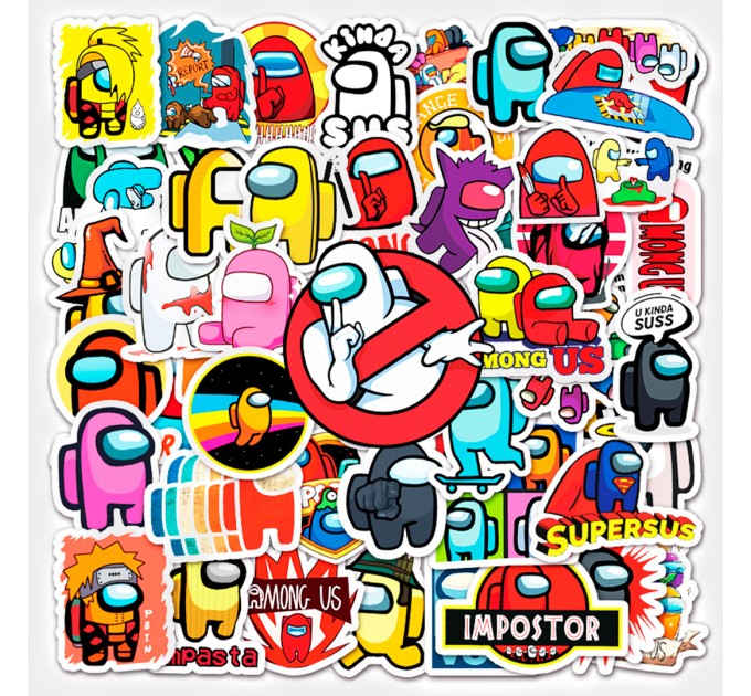 Наклейки AMONG US, микс B TZ-AU-169B