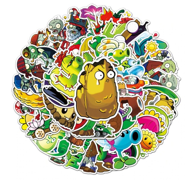 Наклейки РАСТЕНИЯ ПРОТИВ ЗОМБИ TZ-ZWDZIS-101