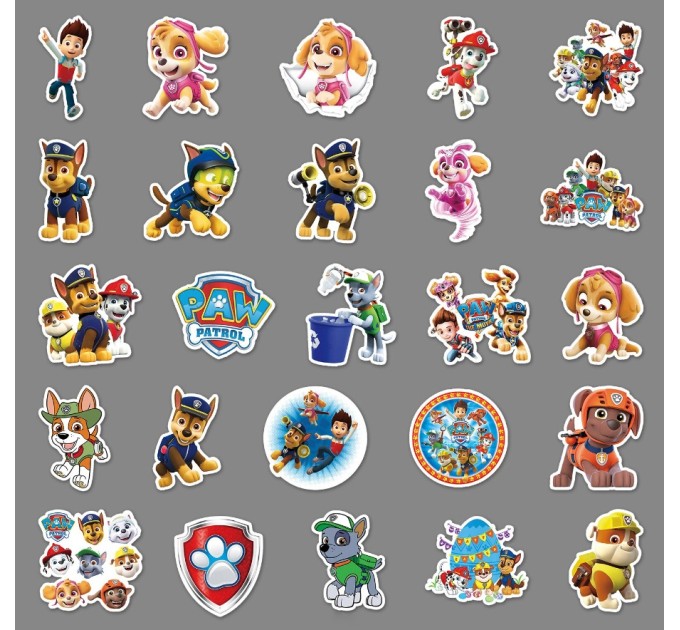 Наклейки «ЩЕНЯЧИЙ ПАТРУЛЬ» микс A TZ-WWTGD-400