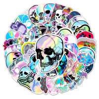 Наклейки ГОЛОГРАФИЯ ЧЕРЕП TZ-LSKLT-U459