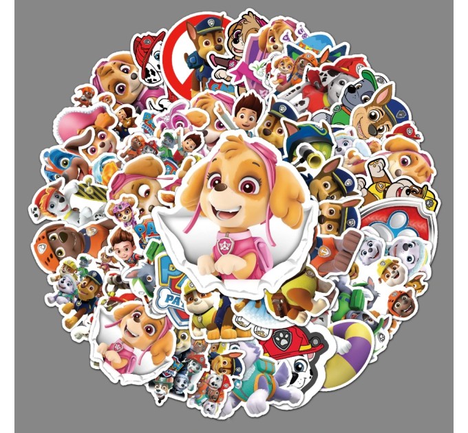 Наклейки «ЩЕНЯЧИЙ ПАТРУЛЬ» микс A TZ-WWTGD-400