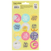 Наклейки бумажные «Perfect day», 12х21 см, 12 наклеек, европодвес MS_41671