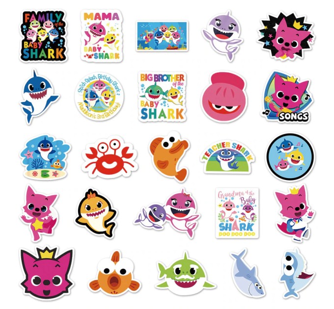 Наклейки BABY SHARK TZ-SYBB-312