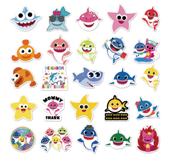 Наклейки BABY SHARK TZ-SYBB-312
