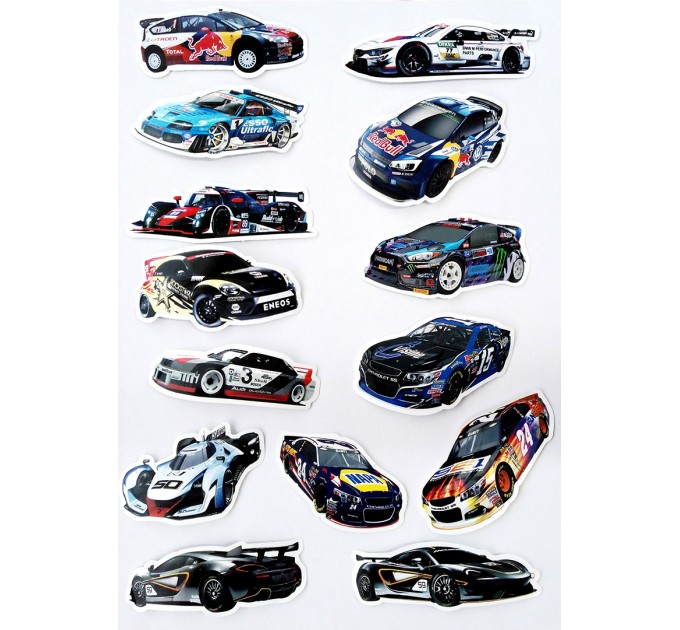 Наклейки ГОНОЧНЫЕ МАШИНЫ TZ-SC-154D