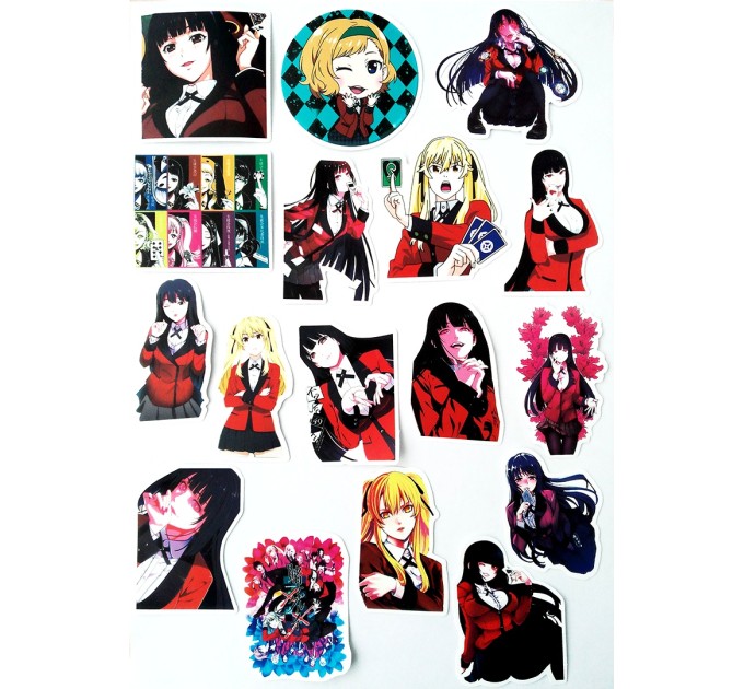 Наклейки АНИМЕ БЕЗУМНЫЙ АЗАРТ TZ-KDZY-206A