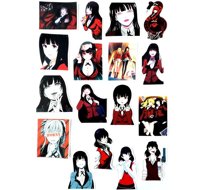 Наклейки АНИМЕ БЕЗУМНЫЙ АЗАРТ TZ-KDZY-206A