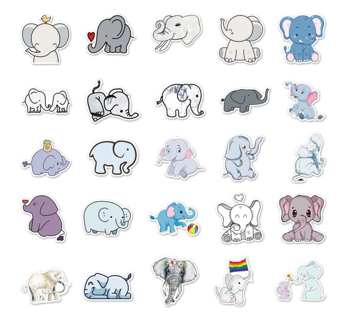 Наклейки СЛОНИК TZ-DX-372