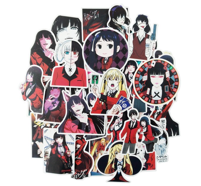 Наклейки АНИМЕ БЕЗУМНЫЙ АЗАРТ TZ-KDZY-206A