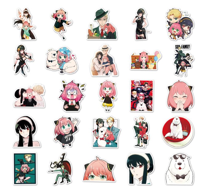 Наклейки АНИМЕ СЕМЬЯ ШПИОНОВ TZ-JDGJJ-584