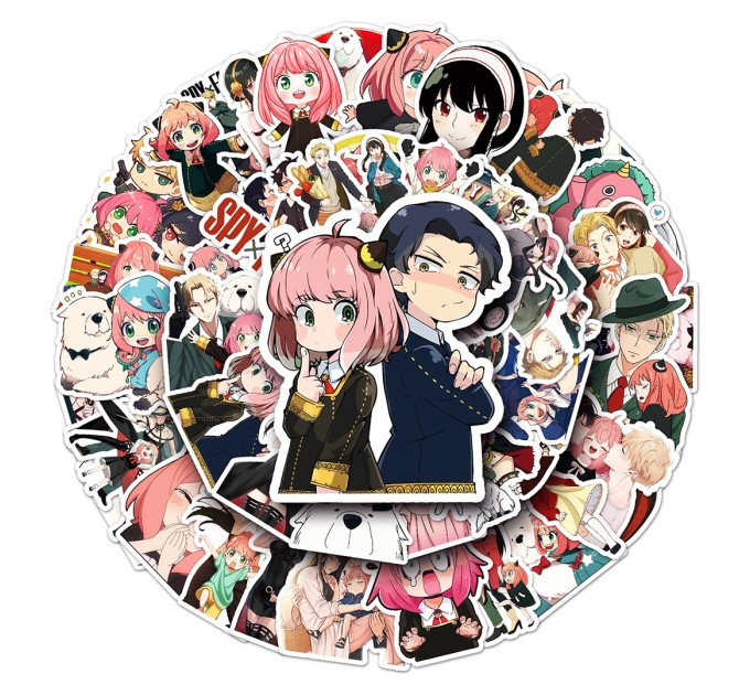 Наклейки АНИМЕ СЕМЬЯ ШПИОНОВ TZ-JDGJJ-584