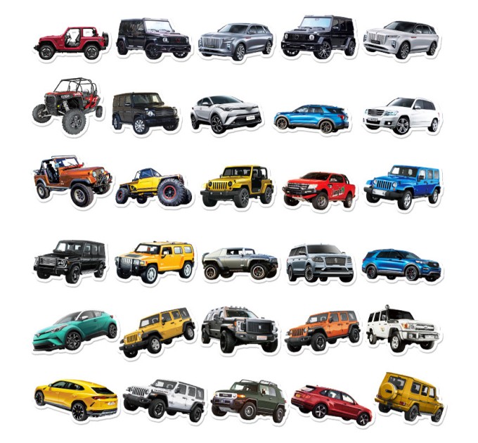 Наклейки ВНЕДОРОЖНИКИ TZ-YYC-154E