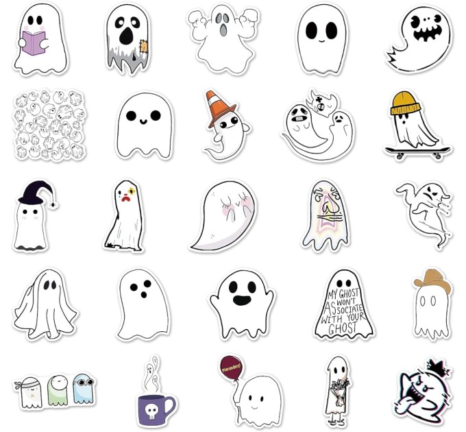 Наклейки ПРИВИДЕНИЯ, микс A TZ-YL-345