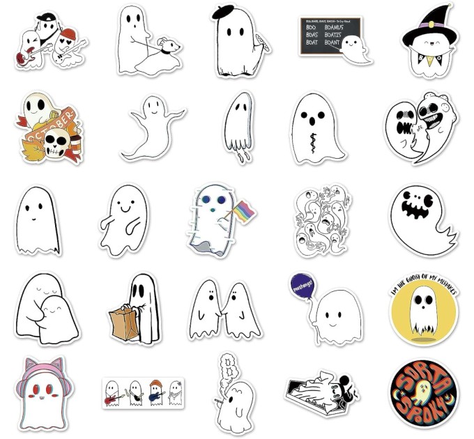 Наклейки ПРИВИДЕНИЯ, микс A TZ-YL-345