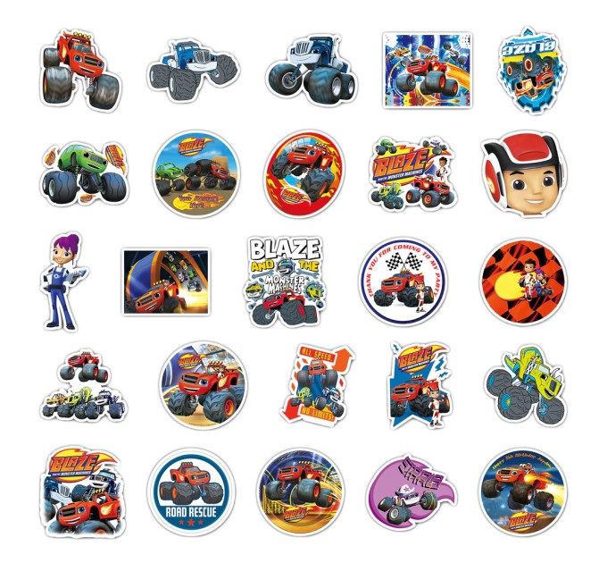 Наклейки ВСПЫШ И ЧУДО-МАШИНКИ TZ-XFZCD-412