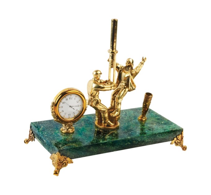 Настольный прибор Скважина с подставкой для ручки