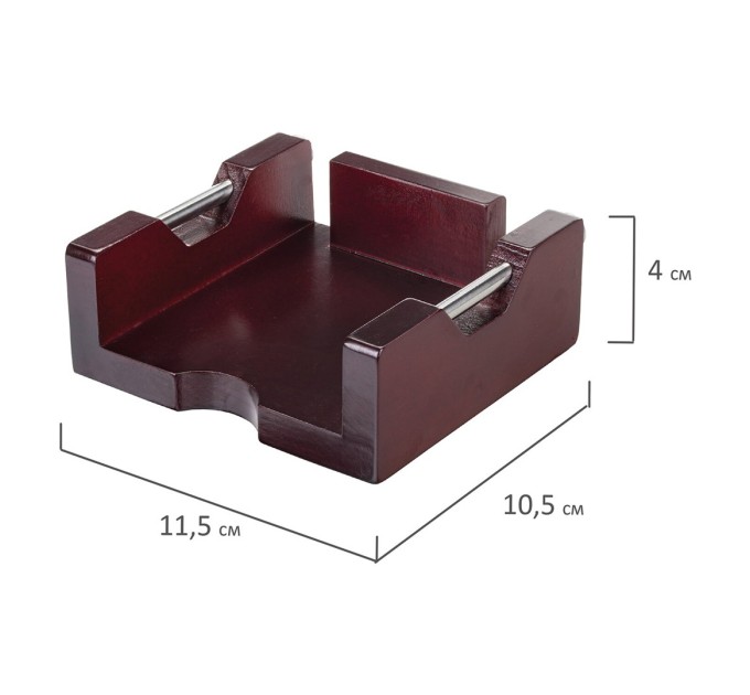 Набор 5 предметов «Wood&Metal», красное дерево и никелированный металл 230873