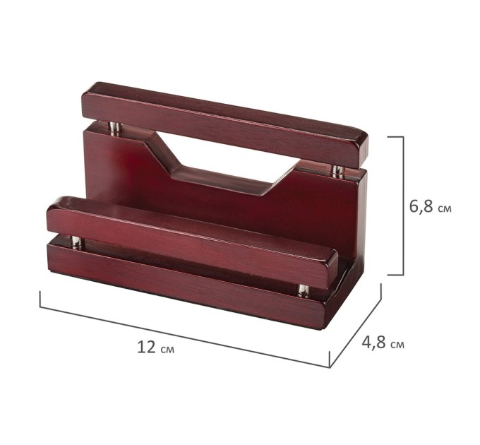 Набор 5 предметов «Wood&Metal», красное дерево и никелированный металл 230873