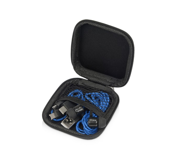 Набор «In motion» с наушниками и зарядным кабелем 3 в 1