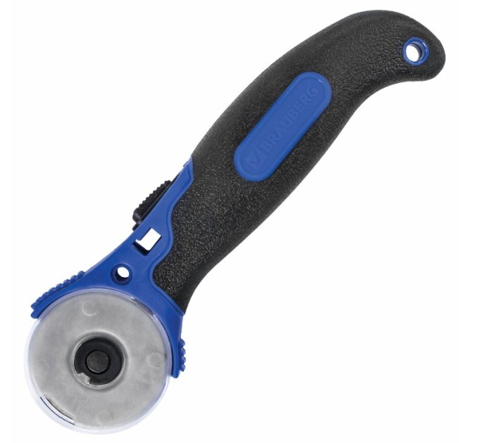 Нож раскройный роликовый 45 мм, круглое лезвие, резиновые вставки 237162