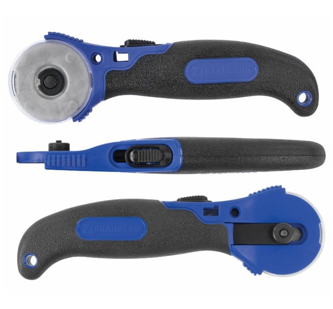 Нож раскройный роликовый 45 мм, круглое лезвие, резиновые вставки 237162